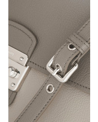 graue Satchel-Tasche aus Leder von Miu Miu