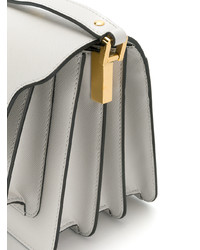 graue Satchel-Tasche aus Leder von Marni
