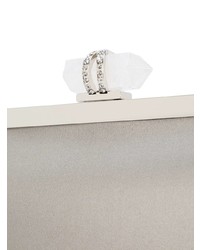 graue Satin Clutch von Marchesa