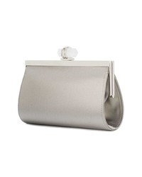 graue Satin Clutch von Marchesa