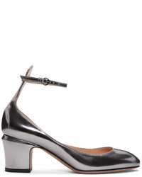 graue Schuhe aus Leder von Valentino