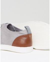graue Schuhe aus Wildleder von Asos