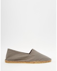 graue Segeltuch Espadrilles von Asos