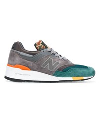 graue Segeltuch niedrige Sneakers von New Balance