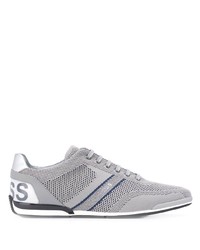 graue Segeltuch niedrige Sneakers von BOSS