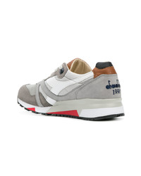 graue Segeltuch niedrige Sneakers von Diadora