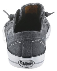 graue Segeltuch niedrige Sneakers von Dockers by Gerli