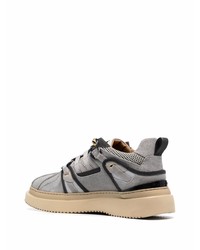 graue Segeltuch niedrige Sneakers von Buscemi
