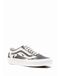 graue Segeltuch niedrige Sneakers von Vans