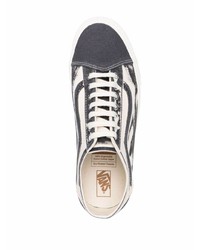 graue Segeltuch niedrige Sneakers von Vans