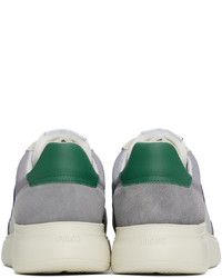 graue Segeltuch niedrige Sneakers von Axel Arigato