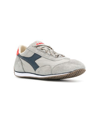 graue Segeltuch niedrige Sneakers von Diadora