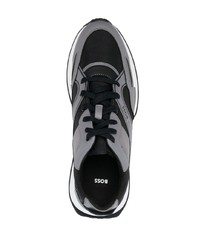 graue Segeltuch niedrige Sneakers von BOSS