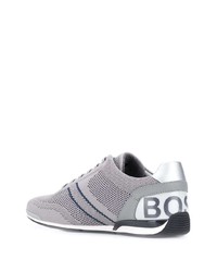 graue Segeltuch niedrige Sneakers von BOSS