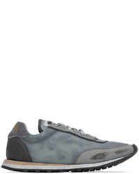 graue Segeltuch niedrige Sneakers von Magliano