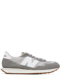 graue Segeltuch niedrige Sneakers von New Balance