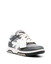 graue Segeltuch niedrige Sneakers von Off-White