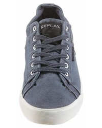 graue Segeltuch niedrige Sneakers von Replay