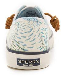 graue Segeltuch niedrige Sneakers von Sperry