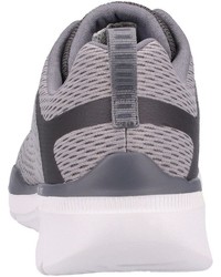 graue Segeltuch niedrige Sneakers von Skechers