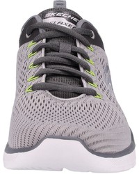 graue Segeltuch niedrige Sneakers von Skechers