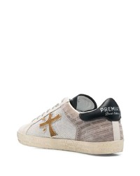 graue Segeltuch niedrige Sneakers von Premiata