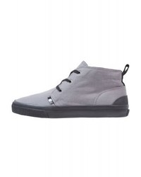 graue Segeltuch niedrige Sneakers von Superdry