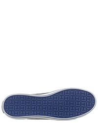 graue Segeltuch niedrige Sneakers von Tommy Hilfiger