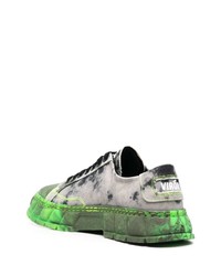 graue Segeltuch niedrige Sneakers von Viron