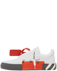 graue Segeltuch niedrige Sneakers von Off-White