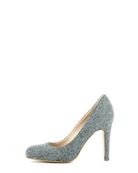 graue Segeltuch Pumps von Evita