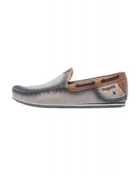 graue Segeltuch Slipper von Bugatti