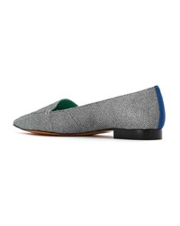 graue Segeltuch Slipper von Blue Bird Shoes