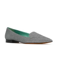 graue Segeltuch Slipper von Blue Bird Shoes