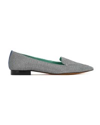 graue Segeltuch Slipper von Blue Bird Shoes