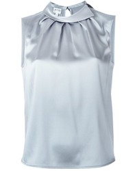 graue Seide Bluse von Armani Collezioni