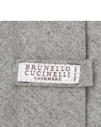 graue Seidekrawatte von Brunello Cucinelli