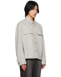 graue Shirtjacke von Solid Homme