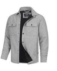 graue Shirtjacke von INDICODE