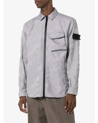 graue Shirtjacke von Stone Island Shadow Project