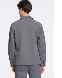 graue Shirtjacke von Lindbergh