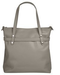 graue Shopper Tasche aus Leder von CLUTY