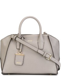 graue Shopper Tasche aus Leder von DKNY
