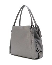 graue Shopper Tasche aus Leder von Coach