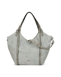 graue Shopper Tasche aus Leder von EMILY & NOAH