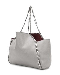 graue Shopper Tasche aus Leder von Stella McCartney