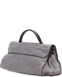 graue Shopper Tasche aus Leder von Zanellato