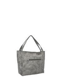 graue Shopper Tasche aus Leder von Gerry Weber