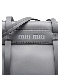 graue Shopper Tasche aus Leder von Miu Miu