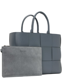 graue Shopper Tasche aus Leder von Bottega Veneta